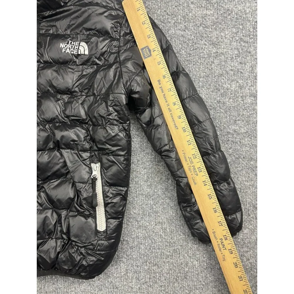 The‎ North Face Jacket Youth 10-11 Black Summit Series Hooded Puffer Insulated